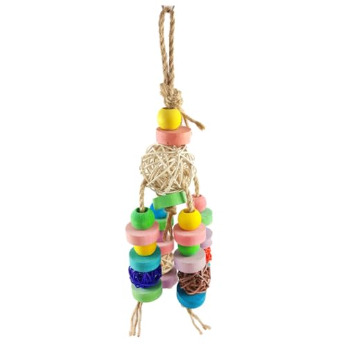 BUGUUYO 2 Stück Papageien Spielzeug aus Holz Hängendes Rattan Ball und Biss Spielzeug für Nymphensittiche Sittiche und Kleine Vögel Bunt und Unterhaltsam BUGUUYO 2 Stück Papageien Spielzeug aus Holz Hängendes Rattan Ball und Biss Spielzeug für Nymphensittiche Sittiche und Kleine Vögel Bunt und Unterhaltsam von BUGUUYO