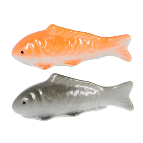 BUGUUYO 2 Stück Schwimmende Keramik-Fische Aquarium-deko Lebensechte Koi-Figuren für Teich und Garten mit Natürlicher Bewegung Langlebige Porzellan-fischornamente BUGUUYO 2 Stück Schwimmende Keramik-Fische Aquarium-deko Lebensechte Koi-Figuren für Teich und Garten mit Natürlicher Bewegung Langlebige Porzellan-fischornamente von BUGUUYO