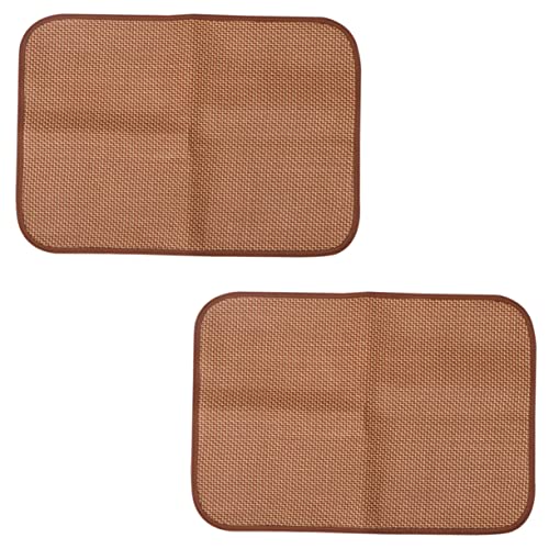 BUGUUYO 2stücke Atmungsaktive Hundematte Aus Rattan Und Kühlmatte Für Hunde Im Sommer Passend Für Hundehütten Kaffee BUGUUYO 2stücke Atmungsaktive Hundematte Aus Rattan Und Kühlmatte Für Hunde Im Sommer Passend Für Hundehütten Kaffee von BUGUUYO