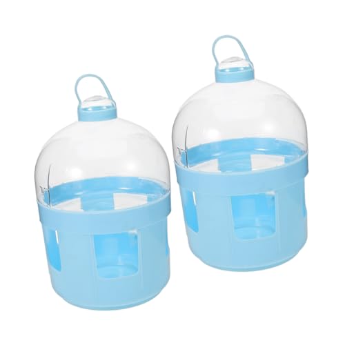 BUGUUYO 2stücke Wasserspender Für Vögel Und Tauben Große Öffnung Zum Einfachen Befüllen Und Reinigen Langlebiger Abs-tränkebehälter Für Käfige Und Gehege Für Verschiedene Vogelarten von BUGUUYO