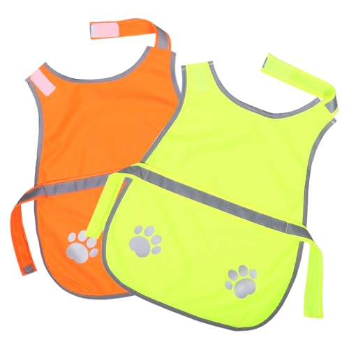 BUGUUYO 2 Stück Teiliges Reflektierendes Hundeweste Verstellbar und Atmungsaktiv Wetterfeste für Kleine Hunde Sichtbare Outdoor-Jacke für Nachtspaziergänge Leichtes Schutzgeschirr BUGUUYO 2 Stück Teiliges Reflektierendes Hundeweste Verstellbar und Atmungsaktiv Wetterfeste für Kleine Hunde Sichtbare Outdoor-Jacke für Nachtspaziergänge Leichtes Schutzgeschirr von BUGUUYO