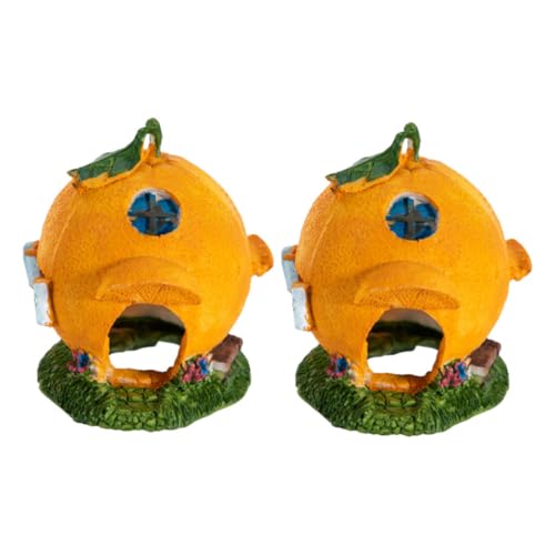 BUGUUYO 2 Stück Tierheim Eidechsenhöhle Versteck Aquarium Versteck Ornament Eidechsenversteck Schlangentank Zubehör Schildkrötenversteck Eidechsenzubehör Schildkrötenversteck von BUGUUYO