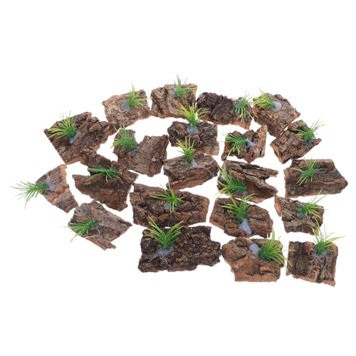 BUGUUYO 20 Stück Teiliges Natürliche Korkbaumrinde Terrarienhintergrund Reptilienversteck Aquarium Baumdekor Leicht Entfernbar für Kleine Terrarien Sichere Chemiefreie Dekoration für von BUGUUYO