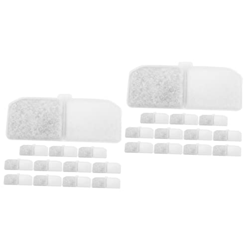 BUGUUYO 24 STK Wasserspender Filterwatte Wasserspenderfilter Für Hunde Haustier-wasserbrunnenschaum Filter Für Wasserspender Für Haustiere Ersatzfilter Für Wasserspender Baumwolle Weiß BUGUUYO 24 STK Wasserspender Filterwatte Wasserspenderfilter Für Hunde Haustier-wasserbrunnenschaum Filter Für Wasserspender Für Haustiere Ersatzfilter Für Wasserspender Baumwolle Weiß von BUGUUYO