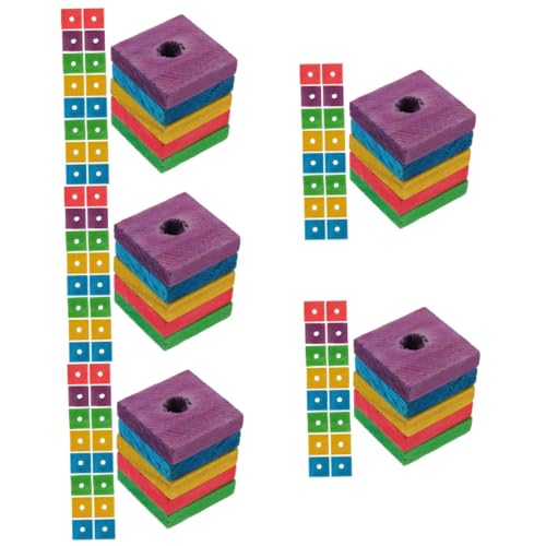 BUGUUYO 5 Sets Papageienspielzeug Für Vögel Holzblöcke Vogelkauspielzeug Zähneknirschenspielzeug Für Papageien Bissspielzeug 50 Stück * 5 BUGUUYO 5 Sets Papageienspielzeug Für Vögel Holzblöcke Vogelkauspielzeug Zähneknirschenspielzeug Für Papageien Bissspielzeug 50 Stück * 5 von BUGUUYO