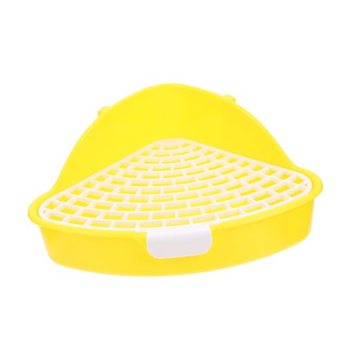 BUGUUYO 2Er-Box Kaninchentoilette Hamster klo kaninchenklo tierbett Spielzeughamster Kaninchen Ecktöpfchen Wurf Trainingsecke für Haustiere kleines pinkel Toilette Plastik Yellow BUGUUYO 2Er-Box Kaninchentoilette Hamster klo kaninchenklo tierbett Spielzeughamster Kaninchen Ecktöpfchen Wurf Trainingsecke für Haustiere kleines pinkel Toilette Plastik Yellow von BUGUUYO