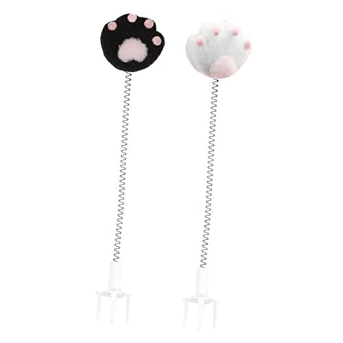BUGUUYO 2stücke Interaktive Katzenangel Mit Federn Lustige Katzenspielzeuge Karton Stimulierende Teaser Für Katzen Zufälligen Farben Für Spiel Und Stressabbau von BUGUUYO
