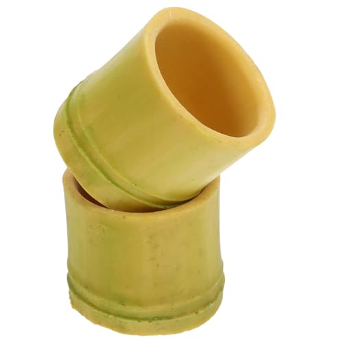 BUGUUYO 2St Futterbecken Small pet Water Bowl Wasserspender für Hunde welpenfläschchen neugeboren Leopardendekor züchten Käfig Futternäpfe für kriechende Haustiere Becken aus Reptilienharz von BUGUUYO