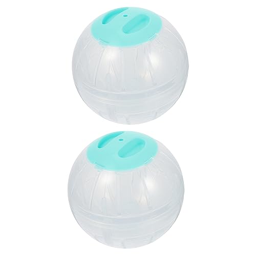 BUGUUYO 2St Hamster Laufball großes Hamsterrad Rattenball Hamster groß Hamster gießen Hamsterkäfige Hamster hamsterspielzeug Laufbälle für kleine Tiere Hamsterbälle Plastik Blue von BUGUUYO