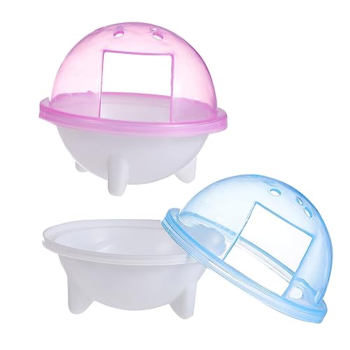 BUGUUYO Kunststoff Hamster Badezimmer Toilette Badewanne Set Töpfchen Kleintier Badezimmer Leicht Zu Reinigen Beobachtungsfenster BUGUUYO Kunststoff Hamster Badezimmer Toilette Badewanne Set Töpfchen Kleintier Badezimmer Leicht Zu Reinigen Beobachtungsfenster von BUGUUYO
