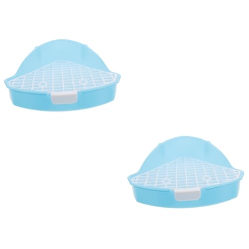 BUGUUYO 2St Haustier Töpfchen kaninchentoilette kaninchenklo Ecktoilette für Kleintiere Kleintier Schale plaste schüsseln Kleine Haustiertoilette Rattenstreu Haustierkäfig Plastik Sky-Blue BUGUUYO 2St Haustier Töpfchen kaninchentoilette kaninchenklo Ecktoilette für Kleintiere Kleintier Schale plaste schüsseln Kleine Haustiertoilette Rattenstreu Haustierkäfig Plastik Sky-Blue von BUGUUYO