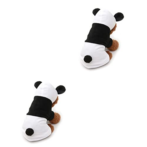 BUGUUYO 2 Stücke Panda Kostüm Für Hunde Haustier Hoodies Mäntel Hund Kleid Haustier Kleidung von BUGUUYO