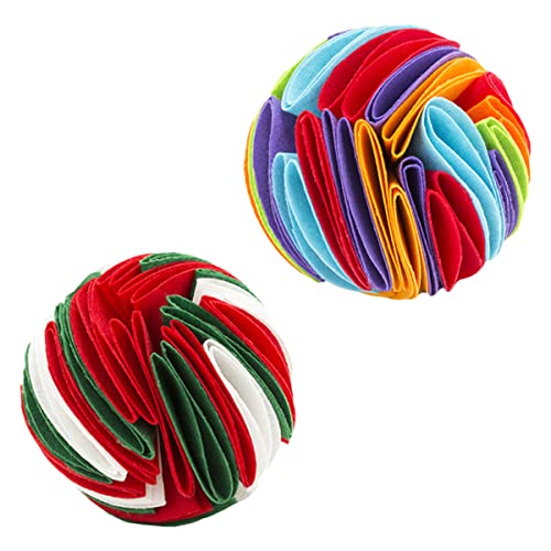 BUGUUYO Beißspielzeug Für Hunde 2er-Set Schnüffelbälle Aus Filz Für Das Training Von Haustieren Langsames Fressen Hundespielzeug BUGUUYO Beißspielzeug Für Hunde 2er-Set Schnüffelbälle Aus Filz Für Das Training Von Haustieren Langsames Fressen Hundespielzeug von BUGUUYO
