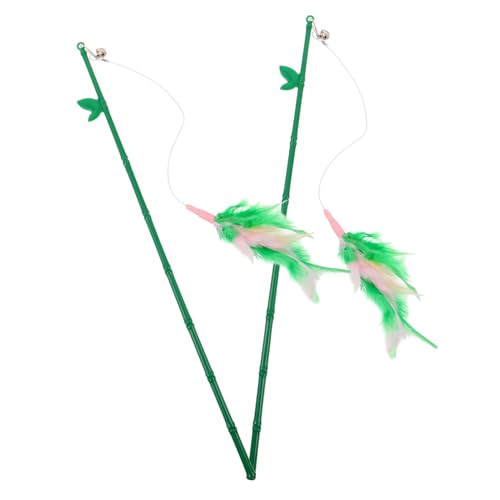 BUGUUYO Interaktive Katzenfeder Für Katzen Lustiges Teaser-Spielzeug Für Kätzchen Selbstspielender Teasing-Stick BUGUUYO Interaktive Katzenfeder Für Katzen Lustiges Teaser-Spielzeug Für Kätzchen Selbstspielender Teasing-Stick von BUGUUYO