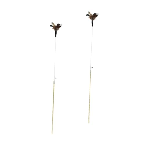 BUGUUYO Katzen-Quetsch-Stick mit Glöckchen 2 Stück natürliches Katzenspielzeug Kätzchen-Quetsch-Spielzeug für die Aktivität von Haustieren BUGUUYO Katzen-Quetsch-Stick mit Glöckchen 2 Stück natürliches Katzenspielzeug Kätzchen-Quetsch-Spielzeug für die Aktivität von Haustieren von BUGUUYO