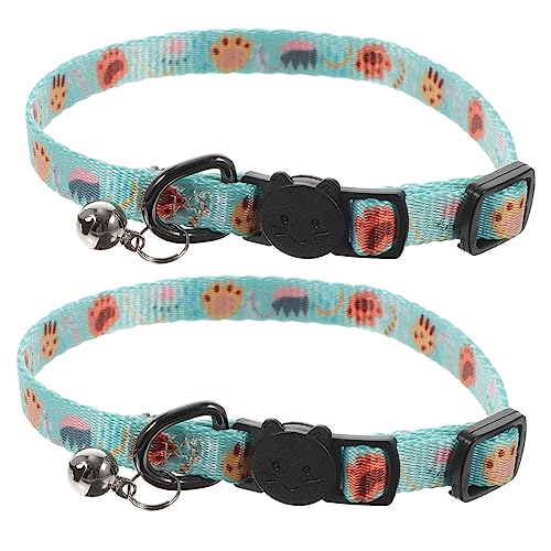 BUGUUYO Katzenhalsband Für Haustiere Verstellbar Mit Glöckchen Stilvolles Kätzchenhalsband Für Mädchen Bezaubernde Dekoration Für Partys von BUGUUYO