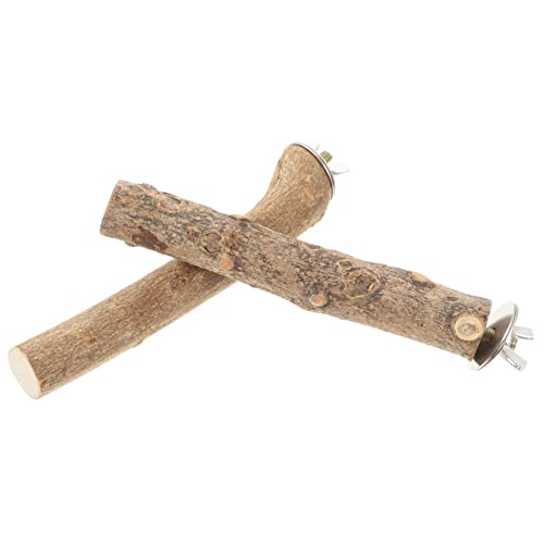 BUGUUYO 2pcs Barsch Papagei Steht Für Vogel Käfig Tragen-beständig Holz Vogel Sticks Stange Sittich Papagei Zubehör BUGUUYO 2pcs Barsch Papagei Steht Für Vogel Käfig Tragen-beständig Holz Vogel Sticks Stange Sittich Papagei Zubehör von BUGUUYO