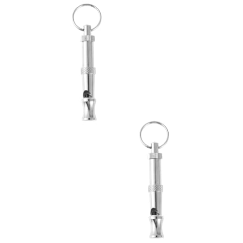 BUGUUYO 2-teiliges Hundetrainings- Und Pfeifenset Geräuschlose Hundepfeifen Für Das Rückruftraining Pfeife Für Hunde Lanyard BUGUUYO 2-teiliges Hundetrainings- Und Pfeifenset Geräuschlose Hundepfeifen Für Das Rückruftraining Pfeife Für Hunde Lanyard von BUGUUYO
