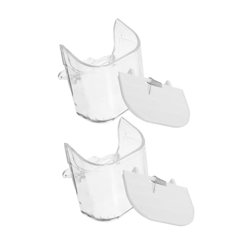 BUGUUYO 2stücke Vogelkäfig Futterspender Mit Sprungmechanismus Spillproof Design Für Papageien Und Tauben Langlebiger Und Einfacher Zu Reinigender Futterbehälter Aus Abs Praktische Install BUGUUYO 2stücke Vogelkäfig Futterspender Mit Sprungmechanismus Spillproof Design Für Papageien Und Tauben Langlebiger Und Einfacher Zu Reinigender Futterbehälter Aus Abs Praktische Install von BUGUUYO