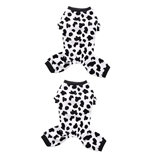 BUGUUYO 2stücke Hundemantel Für Kleine Hunde Aus Polyester Mit -Muster Warmer Herbst Und Winterjacke Süßes Und Bequemes Outfit Für Haustiere s von BUGUUYO