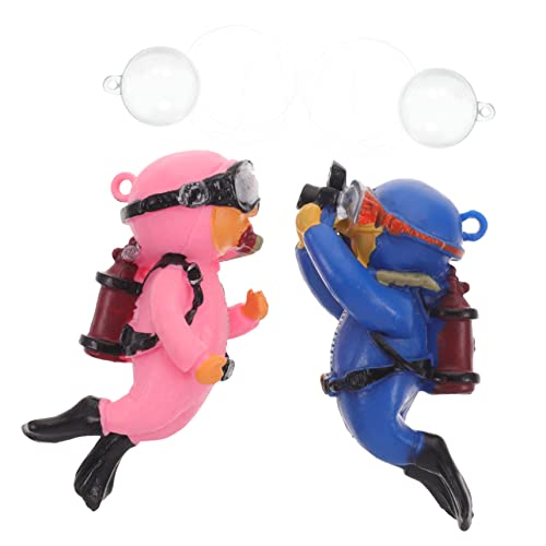 BUGUUYO Betta-Tank-Dekorationen Schwimmender Taucher Aquarium-zubehör Sicheres Material Ornament Für Aquarium-Dekorationen Zufälliger Stil von BUGUUYO