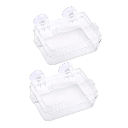 BUGUUYO 2Stücke Reptilien Futter und Wasserschale Transparente Futterbox für Eidechsen zu Reinigen für Geckos Grillen und Bartagamen Verhindert das Entweichen BUGUUYO 2Stücke Reptilien Futter und Wasserschale Transparente Futterbox für Eidechsen zu Reinigen für Geckos Grillen und Bartagamen Verhindert das Entweichen von BUGUUYO