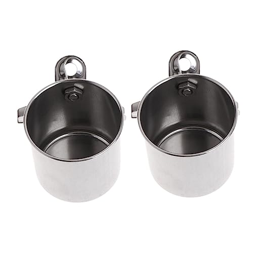 BUGUUYO 2stücke Edelstahl Futter Und Wassernapf Für Käfige Praktischer Fressnapf Für Papageien Und Kleine Vögel Große Klammertasse Leicht Zu Reinigen Langlebig Und Stabil Für BUGUUYO 2stücke Edelstahl Futter Und Wassernapf Für Käfige Praktischer Fressnapf Für Papageien Und Kleine Vögel Große Klammertasse Leicht Zu Reinigen Langlebig Und Stabil Für von BUGUUYO