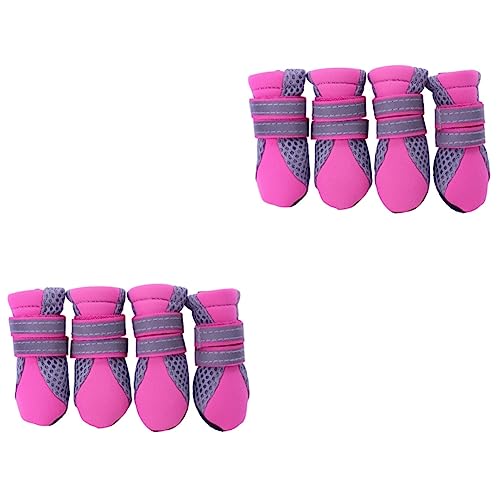 BUGUUYO 2stücke Sommerliche Atmungsaktive Hundeschuhe Für Kleine Hunde rutschfeste Sohle Verstellbare Für Und Outdoor-aktivitäten Rot s BUGUUYO 2stücke Sommerliche Atmungsaktive Hundeschuhe Für Kleine Hunde rutschfeste Sohle Verstellbare Für Und Outdoor-aktivitäten Rot s von BUGUUYO
