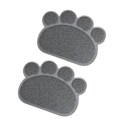 BUGUUYO 2st Katzenmatte Anti-Tracking-einstreumatte Katze Für Futter Und Wasser Hundefutternapf Matte Wasserdicht Katzennäpfe Katzenstreu Katze Geschirr Matte Fangmatte Grey PVC BUGUUYO 2st Katzenmatte Anti-Tracking-einstreumatte Katze Für Futter Und Wasser Hundefutternapf Matte Wasserdicht Katzennäpfe Katzenstreu Katze Geschirr Matte Fangmatte Grey PVC von BUGUUYO