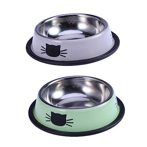 BUGUUYO 2St Katzennäpfe Katzennapf Haustiernapf Haustierzubehör rutschfest Futternapf für Katzen BUGUUYO 2St Katzennäpfe Katzennapf Haustiernapf Haustierzubehör rutschfest Futternapf für Katzen von BUGUUYO