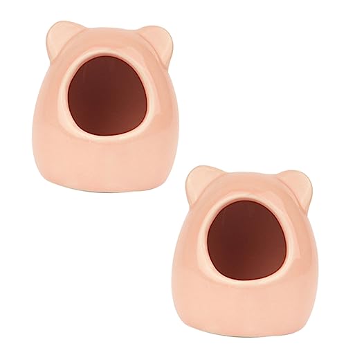 BUGUUYO 2stücke Keramik Hamsterhaus Haustier Nest Kühlnest Komfortable Behausung Für Kleine Haustiere Bruchsicher Design BUGUUYO 2stücke Keramik Hamsterhaus Haustier Nest Kühlnest Komfortable Behausung Für Kleine Haustiere Bruchsicher Design von BUGUUYO