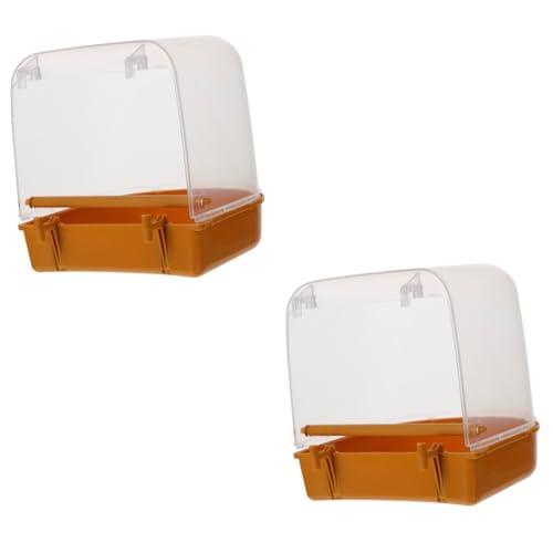 BUGUUYO 2 Stücke Für Vögel Pet Supplies Papagei Badewanne Nymphensittich Reinigung Dusche Becken von BUGUUYO