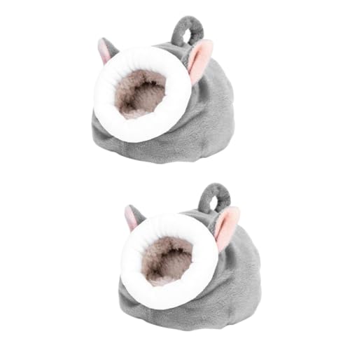BUGUUYO 2 Stücke Warmes Nest Für Hamster Weiches Plüsch Tier Schlafbett Mehrzweck Für Couch Auto Reiseboden von BUGUUYO