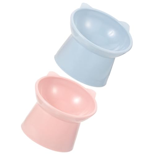 BUGUUYO 2stücke Kunststoff Katzennapf Erhöhte Futterschüssel Anti- Fütterungsschale Katzenzubehör Für Futter Und Wasser BUGUUYO 2stücke Kunststoff Katzennapf Erhöhte Futterschüssel Anti- Fütterungsschale Katzenzubehör Für Futter Und Wasser von BUGUUYO