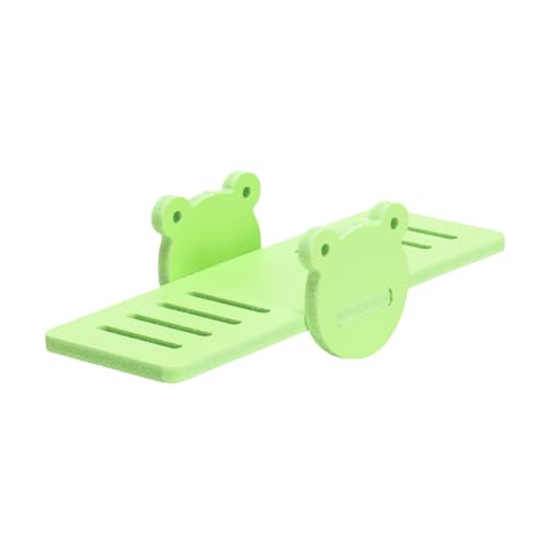 BUGUUYO 3stücke Holzspielzeug Für Hamster Cartoon Froggy Wippe Bunte Spielplattform Für Haustiere Idealer Spielplatz Und Ruhemöglichkeit Für Hamster Mäuse Und Andere Kleintiere Grün von BUGUUYO