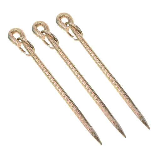 BUGUUYO 3 Stück Eisen Erdbefestigung für Haustiere Zelte und Viehhaltung Spiralgrundpfahl für Camping und Garten für Pferde Schafe und Kühe BUGUUYO 3 Stück Eisen Erdbefestigung für Haustiere Zelte und Viehhaltung Spiralgrundpfahl für Camping und Garten für Pferde Schafe und Kühe von BUGUUYO