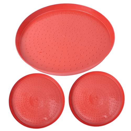 BUGUUYO 3 Stück Hähnchen-starterplatte Pads Futterschale Für Geflügel Essen Futterspender Behälter Geflügelfutter Küken Vogeltablett Im Freien Grübler Füttern Rot Plastik BUGUUYO 3 Stück Hähnchen-starterplatte Pads Futterschale Für Geflügel Essen Futterspender Behälter Geflügelfutter Küken Vogeltablett Im Freien Grübler Füttern Rot Plastik von BUGUUYO