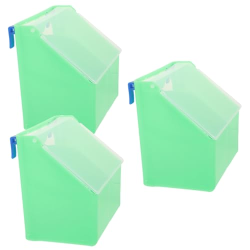 BUGUUYO Papageien-futterspender Für Den Käfig – 3er-Pack Papageien-hängefutterspender Mit Wasserschale Vogelfutterspender Auslaufsicheres Design von BUGUUYO