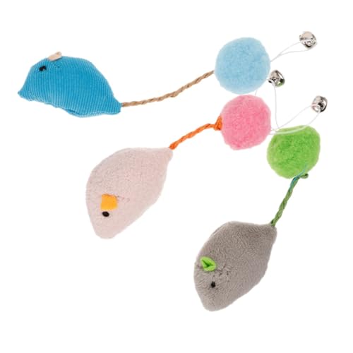 BUGUUYO Katzenspielzeug-Set interaktives Kauspielzeug aus Stofftieren für Halloween Geräuschglocke für Hauskatzen BUGUUYO Katzenspielzeug-Set interaktives Kauspielzeug aus Stofftieren für Halloween Geräuschglocke für Hauskatzen von BUGUUYO
