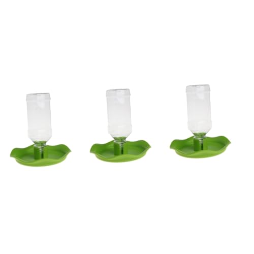 BUGUUYO 3 Stücke Reptil Feeder Becken Automatische Trinkbrunnen Schildkröte Wasser Tablett von BUGUUYO