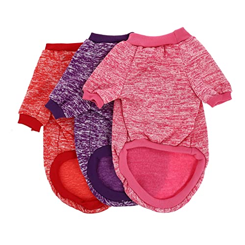 BUGUUYO 3-Teiliges Haustier-Pullover Baumwoll-Shirt Kätzchen-Pullover Trendige Hemden Weicher Hunde-Kapuzenpullover Winter-Welpen-Pullover Welpen-Kostüm Stilvolle Hundebekleidung BUGUUYO 3-Teiliges Haustier-Pullover Baumwoll-Shirt Kätzchen-Pullover Trendige Hemden Weicher Hunde-Kapuzenpullover Winter-Welpen-Pullover Welpen-Kostüm Stilvolle Hundebekleidung von BUGUUYO