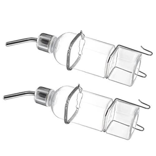 BUGUUYO Pet Quiet Fountain 350ml Haustier-trinkflasche 2er-futterspender Auslaufsicher Und Einfach Zu Bedienen von BUGUUYO