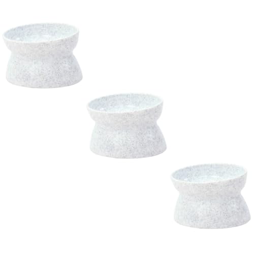 BUGUUYO 3 Stück Futternapf Für Katzen Trinkbrunnen Für Hunde Doppelnutzung Erhöhter Futternapf Wasserspender Marmorstruktur Pp-Material 10° Geneigtes Design Weiß BUGUUYO 3 Stück Futternapf Für Katzen Trinkbrunnen Für Hunde Doppelnutzung Erhöhter Futternapf Wasserspender Marmorstruktur Pp-Material 10° Geneigtes Design Weiß von BUGUUYO