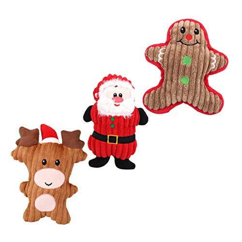BUGUUYO 3 Stücke Weihnachten Quietschende Hundespielzeug Cartoon Form Hund Kauen Spielzeug Haustier Spielzeug Hund Sound Spielzeug Heimtierbedarf BUGUUYO 3 Stücke Weihnachten Quietschende Hundespielzeug Cartoon Form Hund Kauen Spielzeug Haustier Spielzeug Hund Sound Spielzeug Heimtierbedarf von BUGUUYO