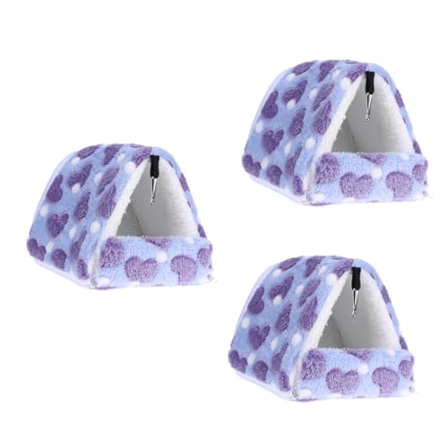BUGUUYO 3stücke Detachable Hamster Warm Nest Für Kleine Tiere Abnehmbares Baumwollbett Für Igel Und Hamster Gemütlicher Schlafplatz Für Zuhause Und Unterwegs von BUGUUYO