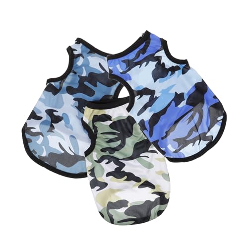 BUGUUYO 3-teiliges Hunde-Camouflage-Westen-haustierkleidung Für Welpen-hundehemd Winddichtes Und Atmungsaktives Design Bequem Für Aktivitäten BUGUUYO 3-teiliges Hunde-Camouflage-Westen-haustierkleidung Für Welpen-hundehemd Winddichtes Und Atmungsaktives Design Bequem Für Aktivitäten von BUGUUYO