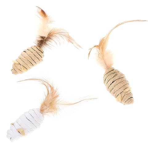 BUGUUYO Katzenspielzeug-mäuse 3er-Pack Kätzchen-beißspielzeug Interaktives Katzenmäuse-spielzeugset Für Hauskatzen BUGUUYO Katzenspielzeug-mäuse 3er-Pack Kätzchen-beißspielzeug Interaktives Katzenmäuse-spielzeugset Für Hauskatzen von BUGUUYO