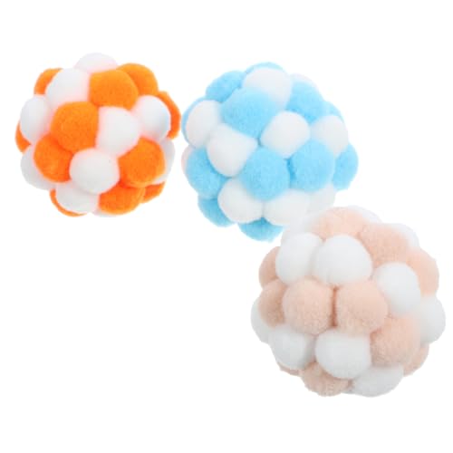 BUGUUYO 3 Stücke Katze Bälle Spielzeug für Indoor Katzen Helle Runde Katze Spielzeug Bälle BUGUUYO 3 Stücke Katze Bälle Spielzeug für Indoor Katzen Helle Runde Katze Spielzeug Bälle von BUGUUYO