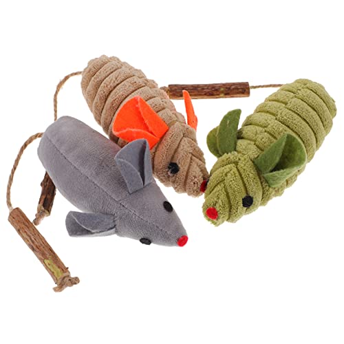 BUGUUYO Katzenspielzeug mit Katzenminze 3 Stück Mäuse Spielzeug für Katzen und Kätzchen Kauspielzeug für Indoor Katzen Interaktives Katzenspielzeug für Unterhaltung und Training BUGUUYO Katzenspielzeug mit Katzenminze 3 Stück Mäuse Spielzeug für Katzen und Kätzchen Kauspielzeug für Indoor Katzen Interaktives Katzenspielzeug für Unterhaltung und Training von BUGUUYO