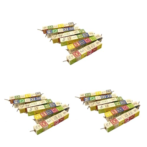 BUGUUYO 3stücke Papageien Kauspielzeug Bunten Holzblöcken Spielzeug Für Wellensittiche Nymphensittiche Und Andere Kleine Vögel Fördert Spiel Und Haken Muster Zufällig BUGUUYO 3stücke Papageien Kauspielzeug Bunten Holzblöcken Spielzeug Für Wellensittiche Nymphensittiche Und Andere Kleine Vögel Fördert Spiel Und Haken Muster Zufällig von BUGUUYO